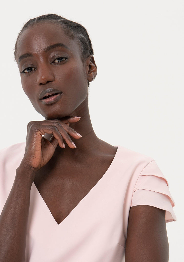 FRACOMINA SHORT DRESS ROSE