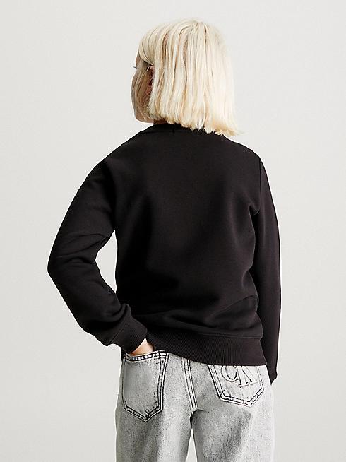 CALVIN KLEIN JEANS MONOGRAM MINI BADGE CREWNECK