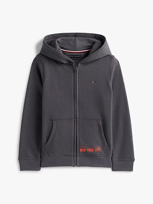 TOMMY HILFIGER NYC PRINT ZIPTHROUGH HOODIE