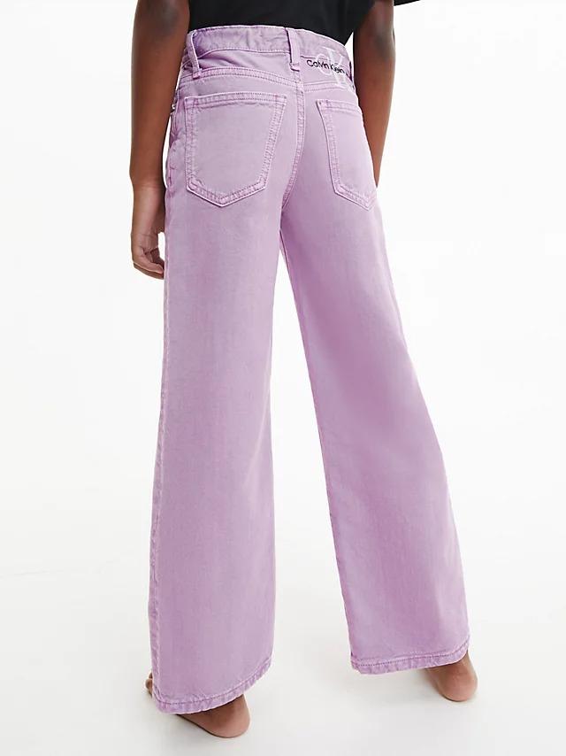 CALVIN KLEIN JEANS WIDE LEG HR IRIS ORCHID