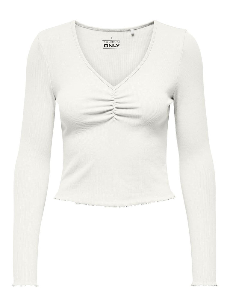 ONLY ONLBETTY L/S V-NECK TOP CC JRS