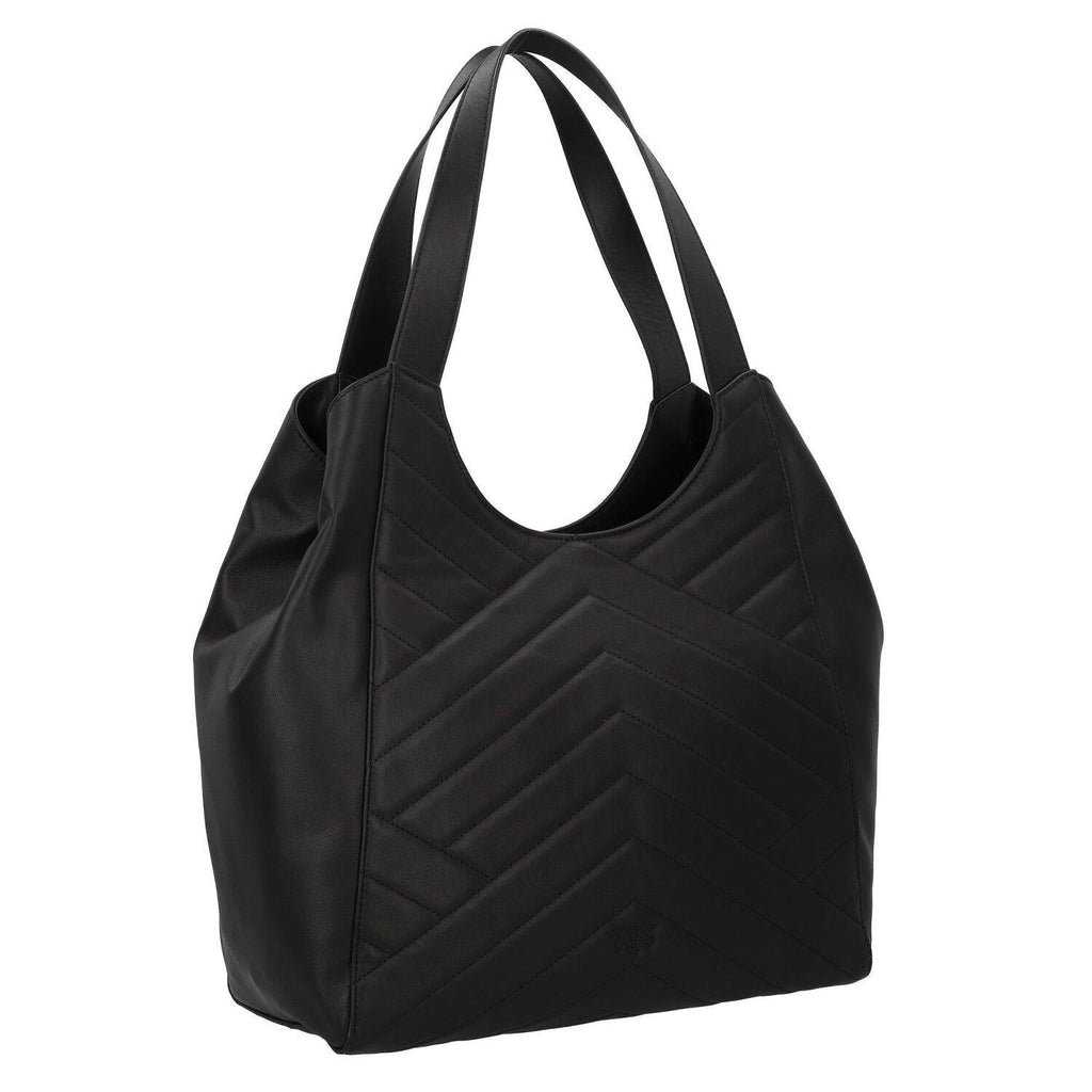 PINKO TOTE BAG VITELLO FIORE PUZZLE