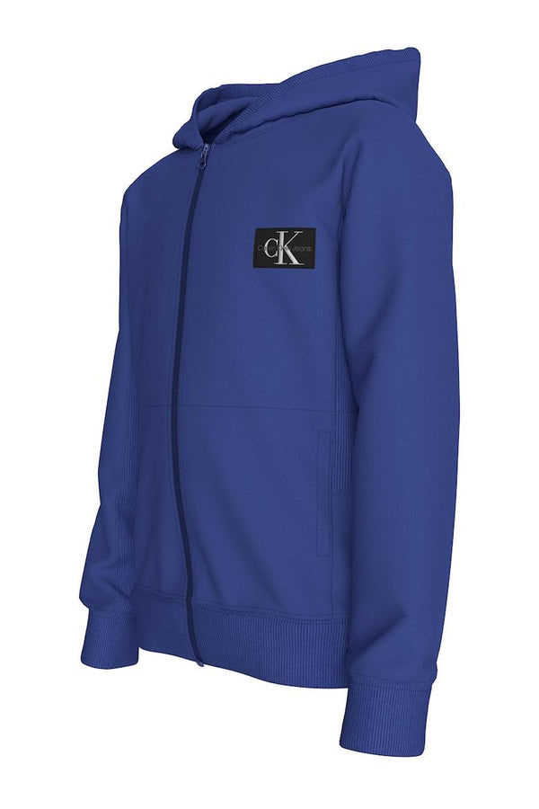 CALVIN KLEIN JEANS BADGE ZIP-THROUGH