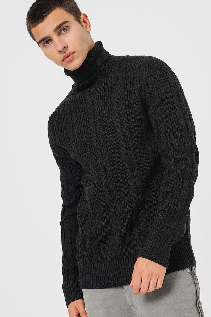 JACK AND JONES JCOCIPHER KNIT ROLL NECK