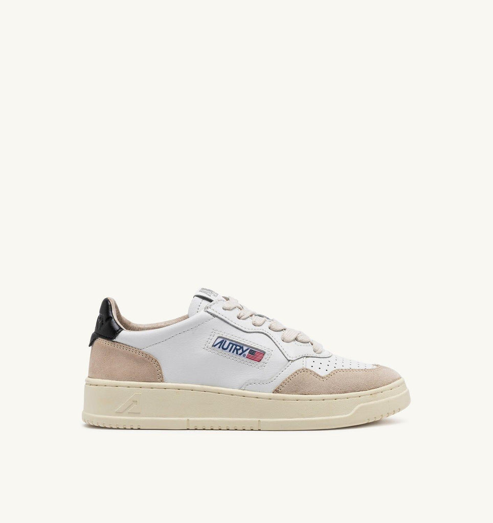 AUTRY MEDALIST LOW MAN LEAT/SUEDE