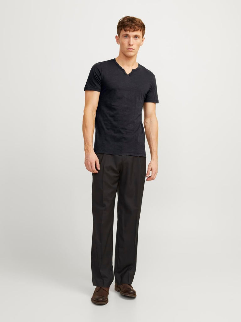 JACK AND JONES JJESPLIT NECK TEE SS NOOS