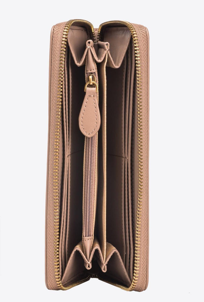 PINKO RYDER ZIP AROUND VITELLO SETA