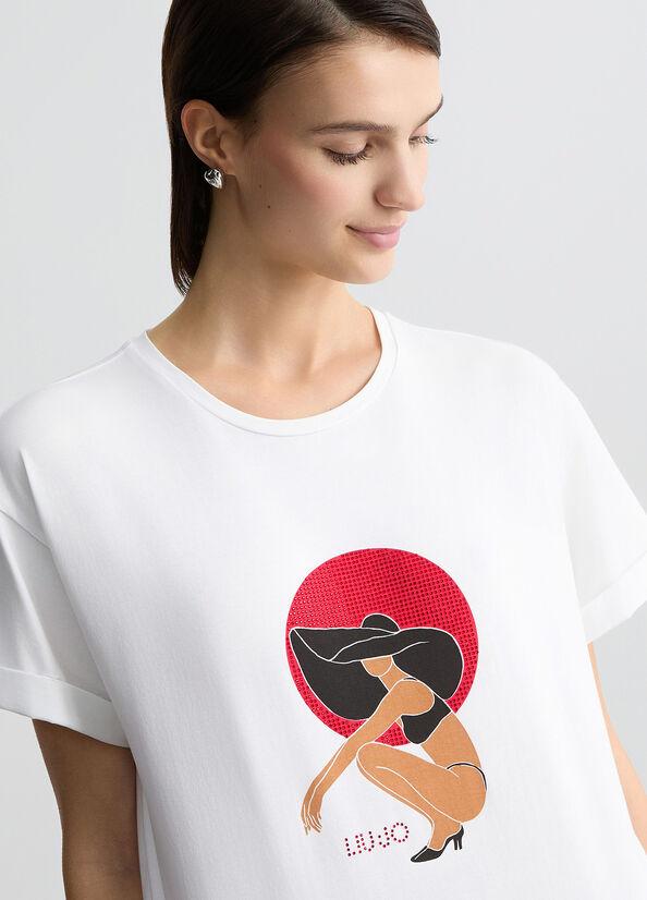 LIU JO ECS T-SHIRT BASICA M/C