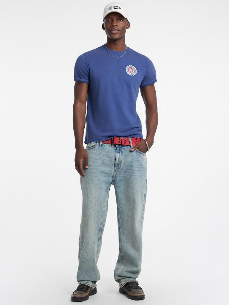 GUESS GJ SLIM FRONT BACK LOGO TEE