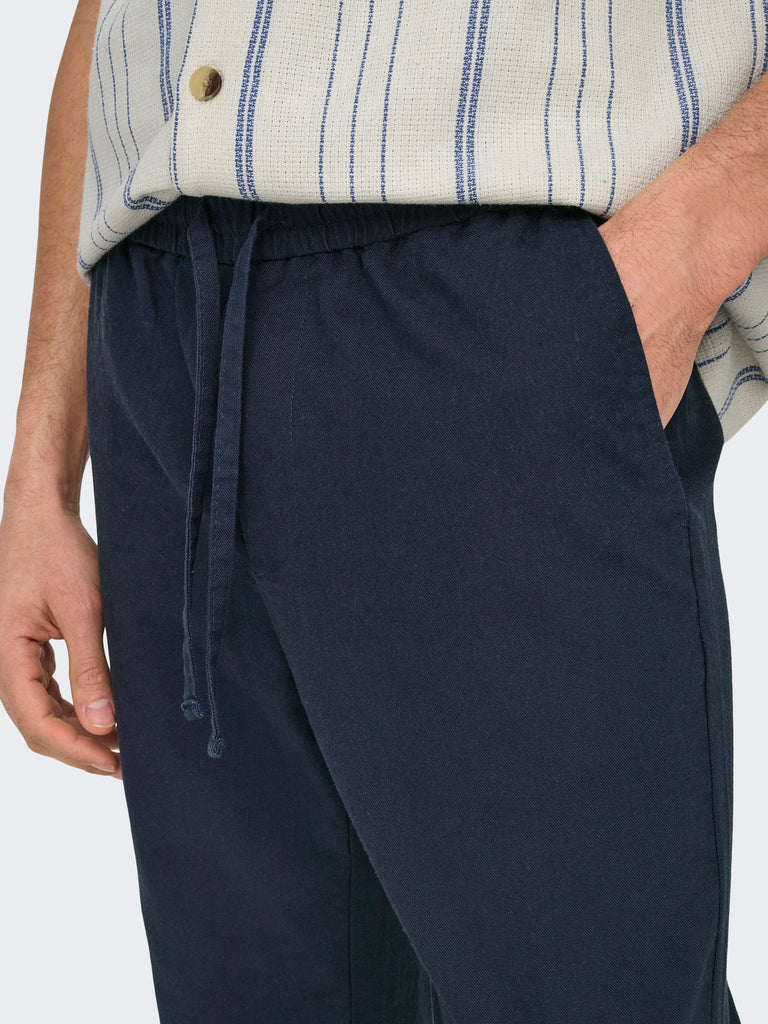 ONLY&SONS ONSLINUS CROP 0007 COT LIN PNT NOOS