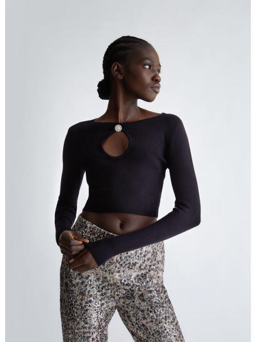 LIU JO ECS MAGLIA M/L CROPPED VISCO