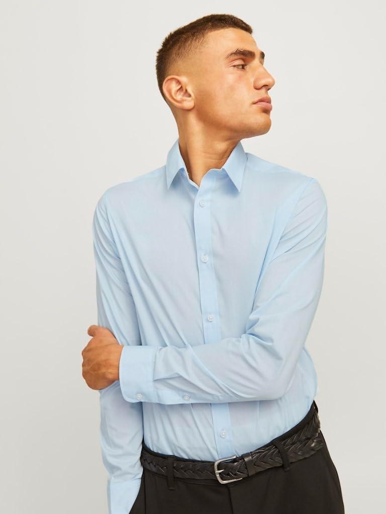 JJ REBEL JREBGAVIN SOLID SHIRT LS NOOS