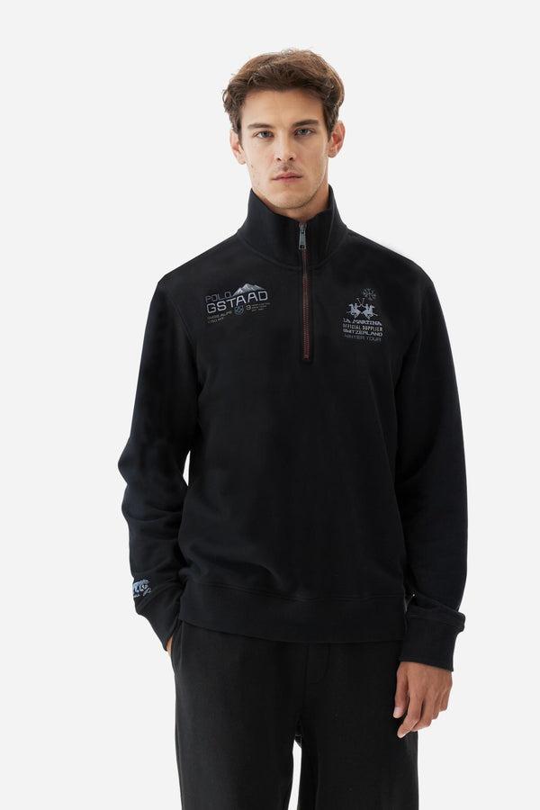 LA MARTINA MAN HALF ZIP SWEATSHIRT HEAVY