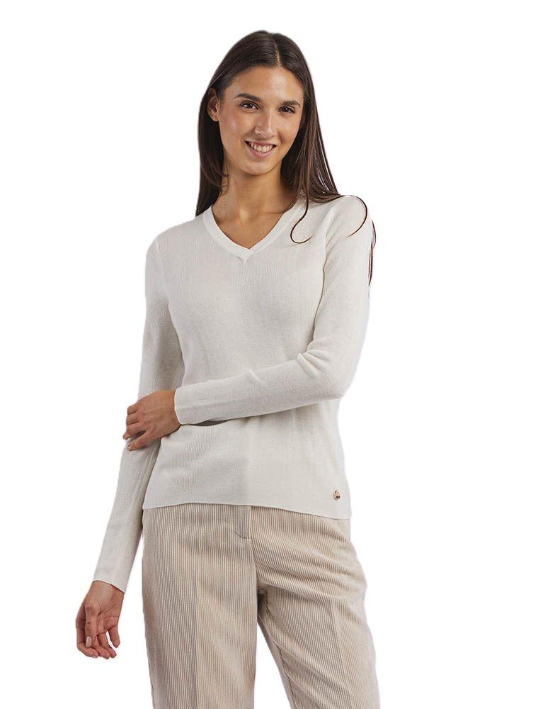 YES ZEE MAGLIA DONNA SCOLLO A V