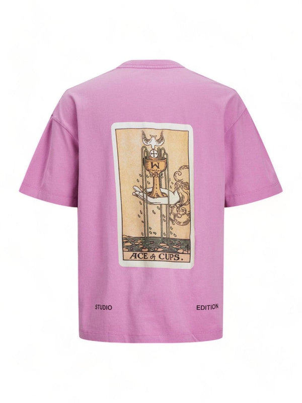 JACK AND JONES JORGRAND PHOTO TEE SS CREW NECK BLK