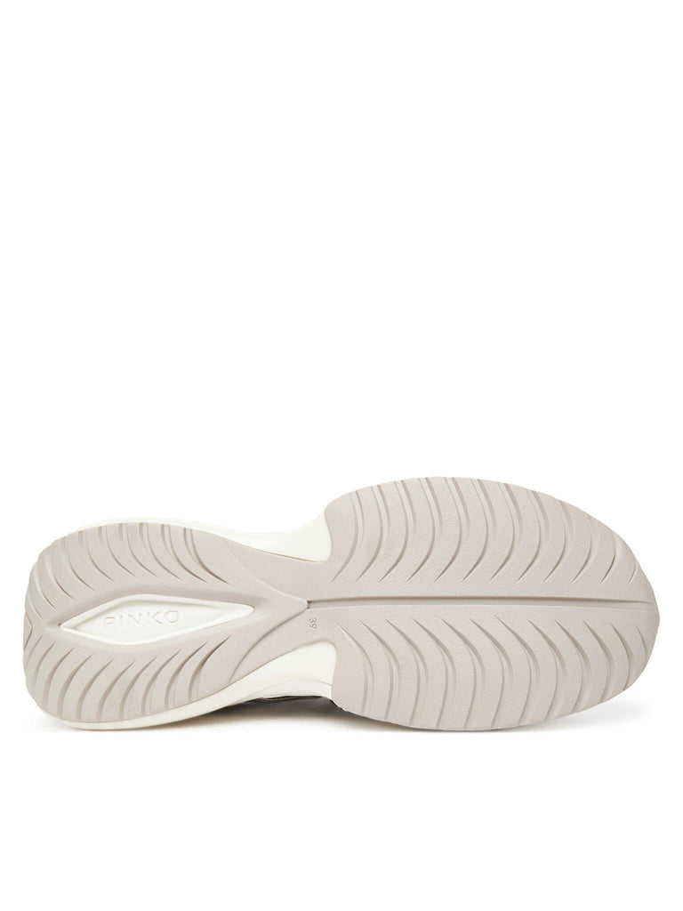 PINKO ARIEL 01 - SNEAKER SATIN/COW SUEDE/MIRROR CAGE