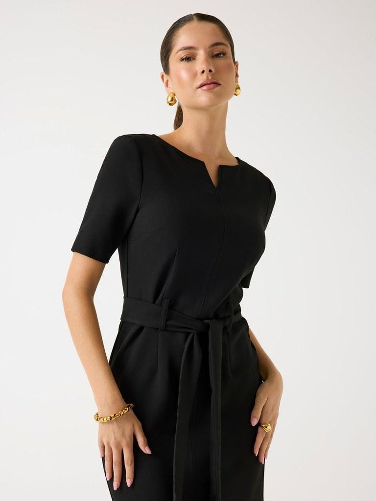 GUESS MARCIANO BESSY SLIM SS MIDI DRESS