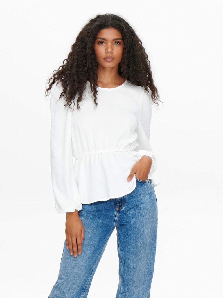 ONLY ONLMETTE DAR L/S O-NECK TOP NOOS WVN