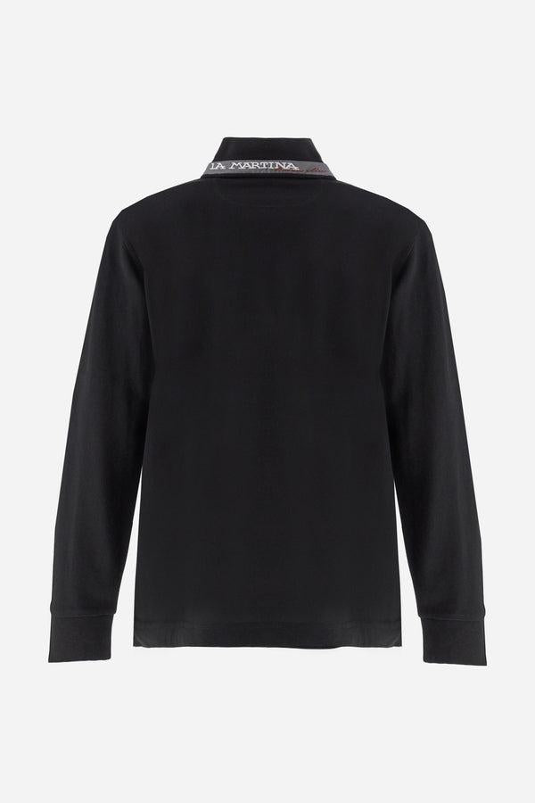 LA MARTINA MAN L/S POLO PIQUET STRETCH