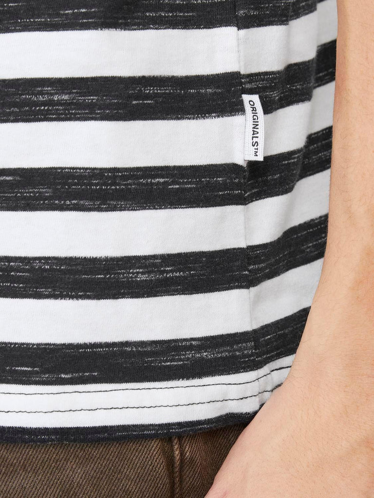 JACK AND JONES JORTAMPA STRIPE TEE SS CREW NECK