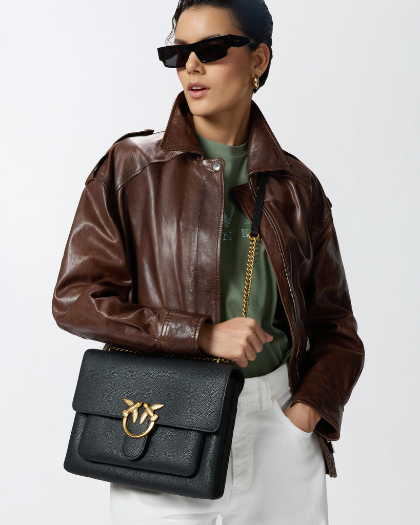 PINKO LOVE ONE SOFT BIG PELLE BOTTAL