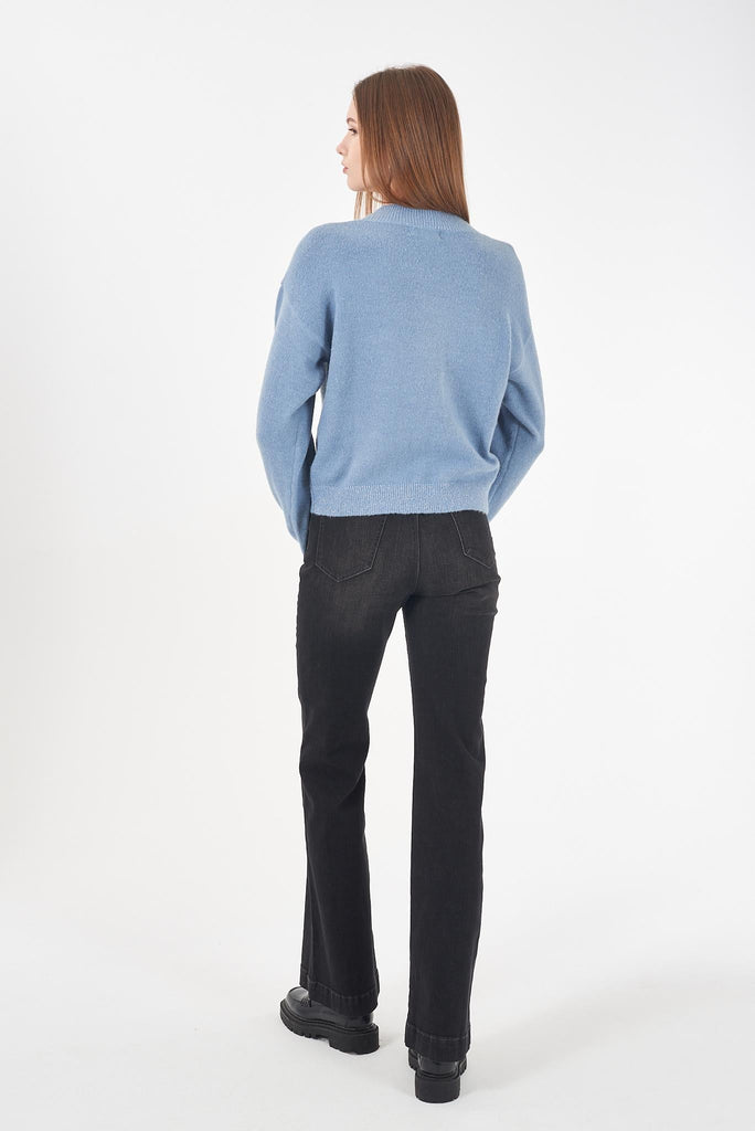 YES ZEE MAGLIA DONNA LUPETTO CROPPED