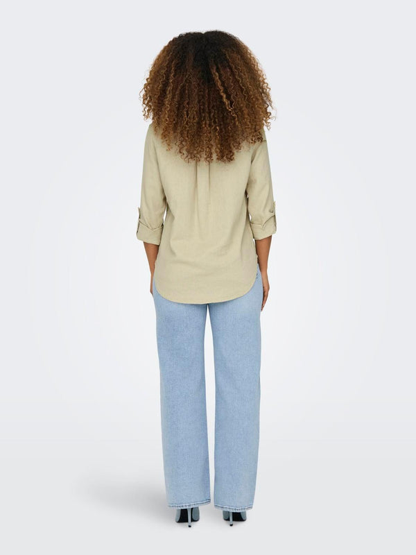 ONLY ONLYASMIN-CARO L/S LINEN SHIRT PNT NOOS