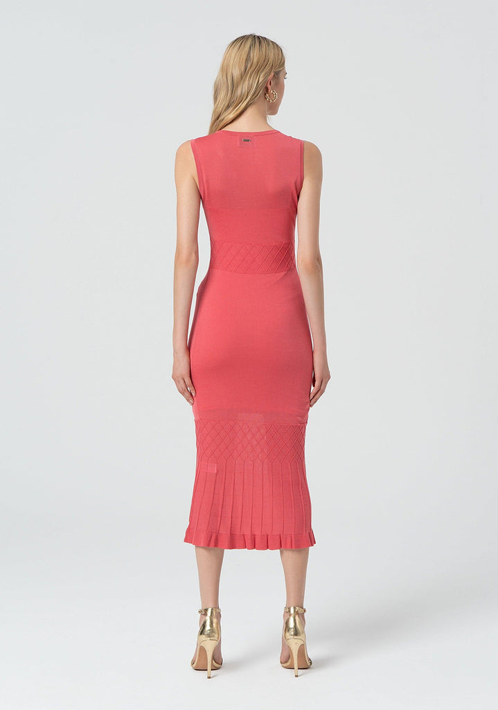 FRACOMINA KNITTED DRESS CORAL