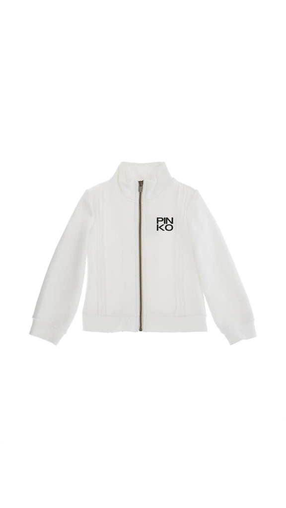 PINKO FELPA ZIP CON NERVATURE