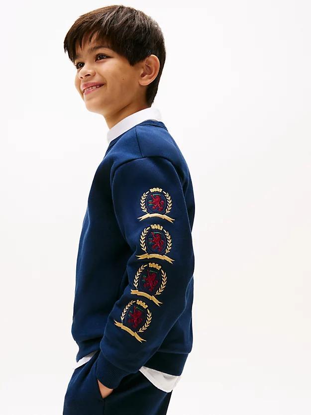 TOMMY HILFIGER CREST EMB GRAPHIC SWEATSHIRT