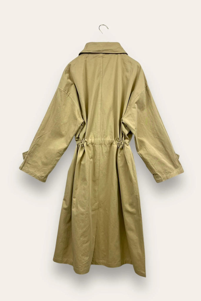 LOVEme Trench con elastico in vita, cappuccio rimuovibile
