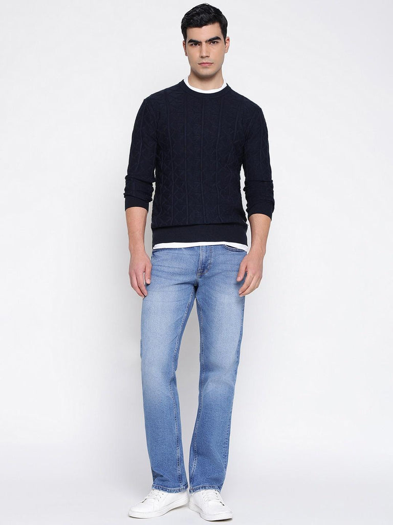 GUESS HERON CN LS MONOGRAM SWEATER