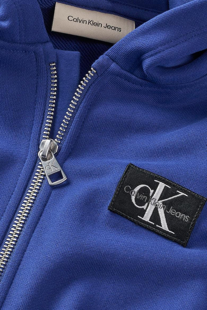 CALVIN KLEIN JEANS BADGE ZIP-THROUGH
