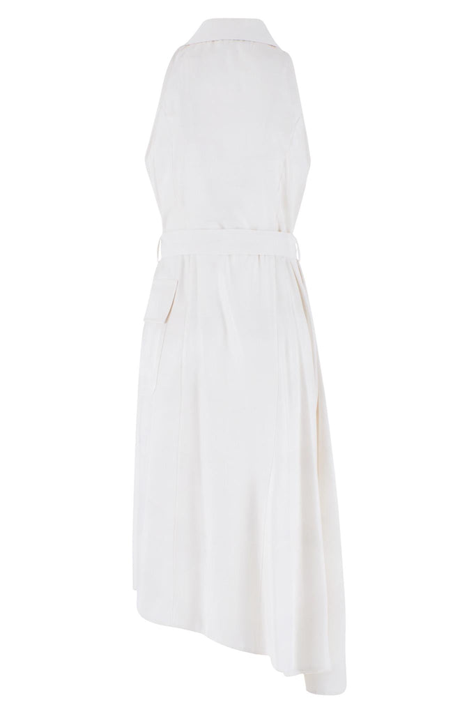 YES ZEE ABITO DONNA ASIMMETRICO SMANICATO CON CINTURA