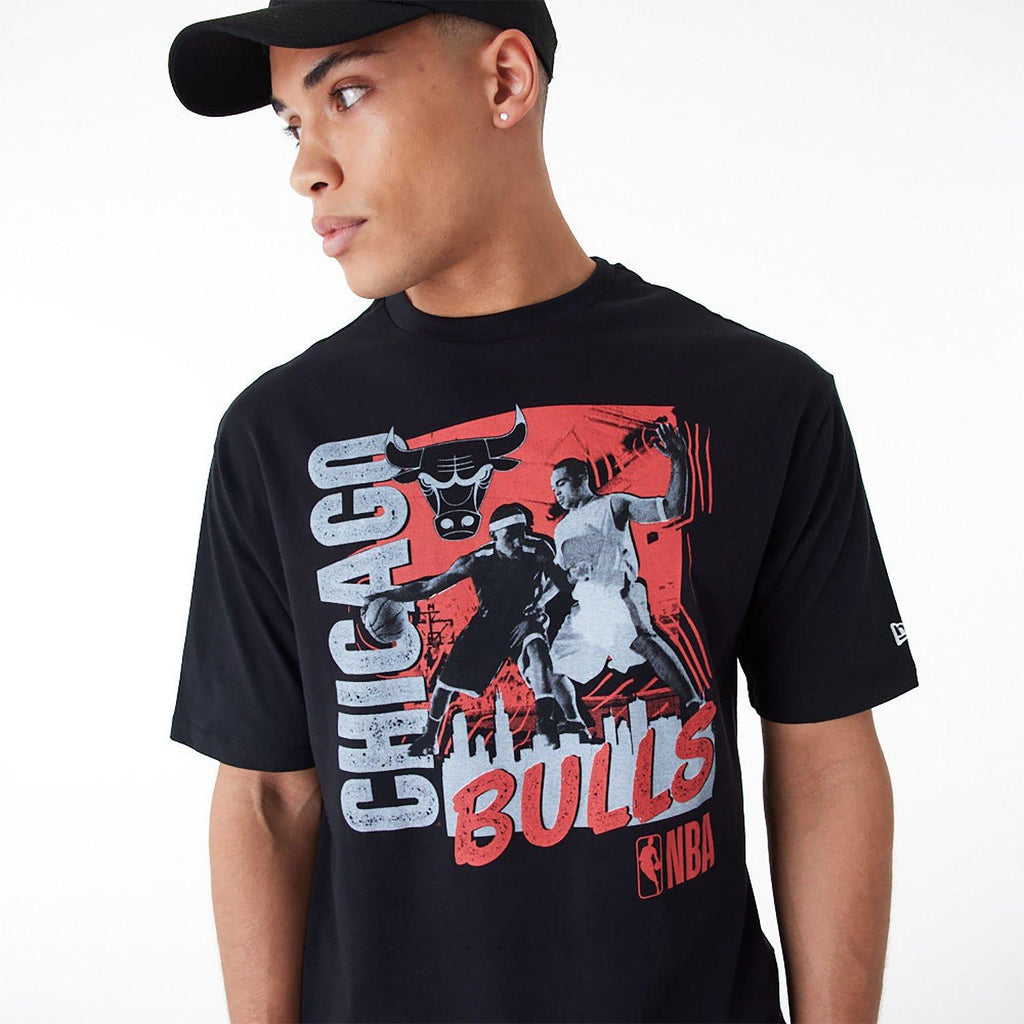 NEW ERA NBA PLAYER GRAPHIC OS TEE CHIBUL  BLKFDR