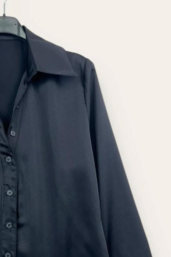 LOVEme Camicia in raso scollo a V