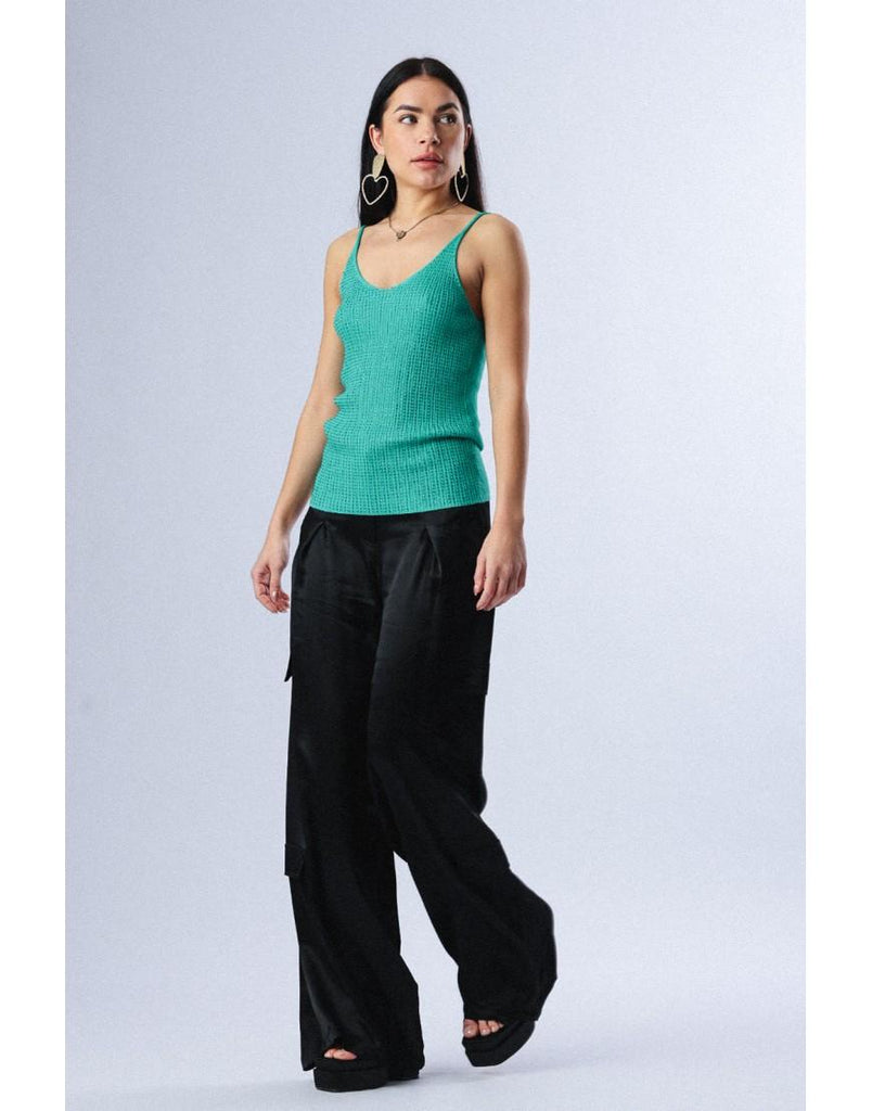 FRACOMINA TANK TOP BLACK