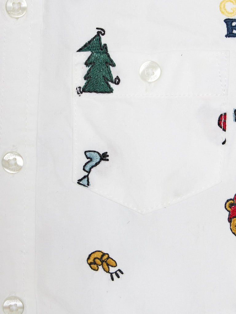 GUESS POPLIN ADJ. LS SHIRT