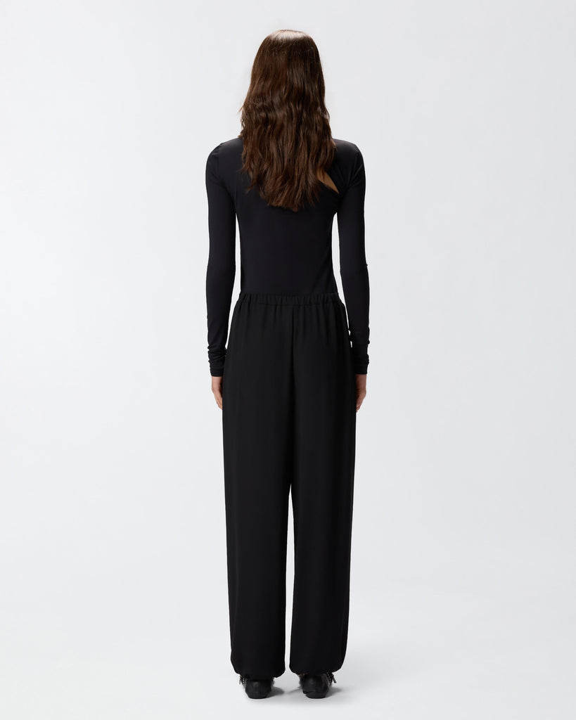 PINKO PANZEROTTO PANTALONE CREPE FLU