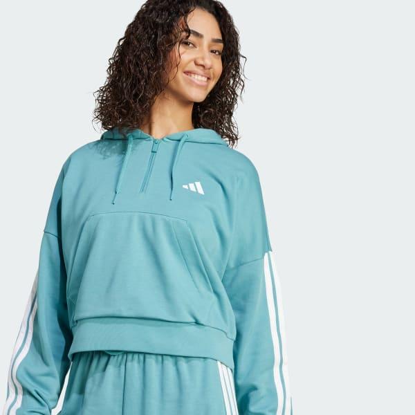 ADIDAS W 3S FT QZ HD POWTEA/WHITE