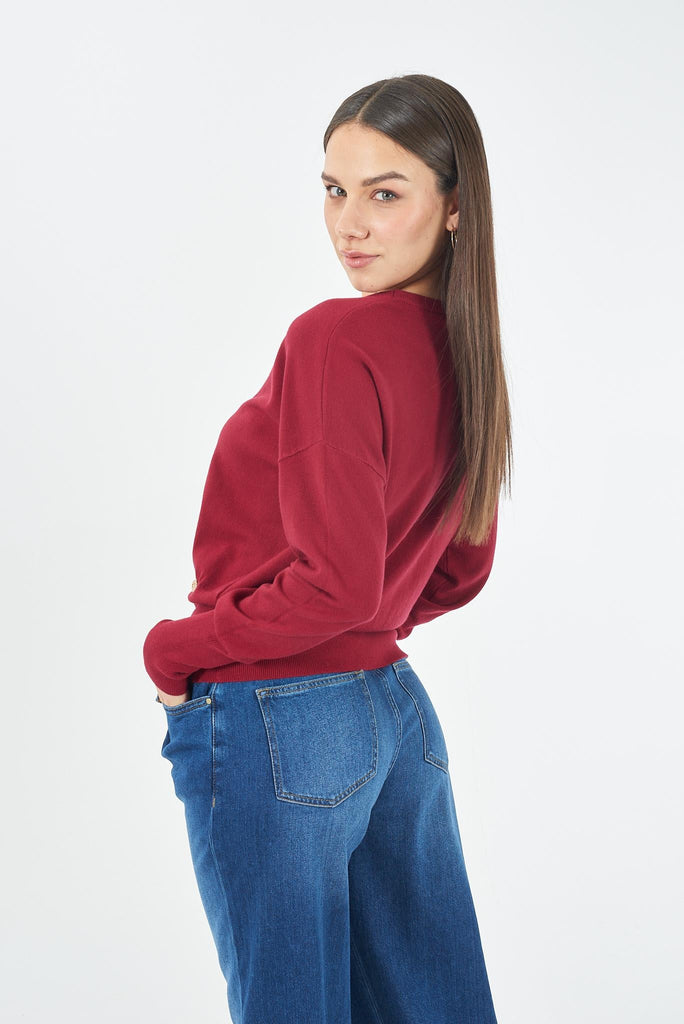 YES ZEE MAGLIA DONNA CON POLSI E FONDO ALTO