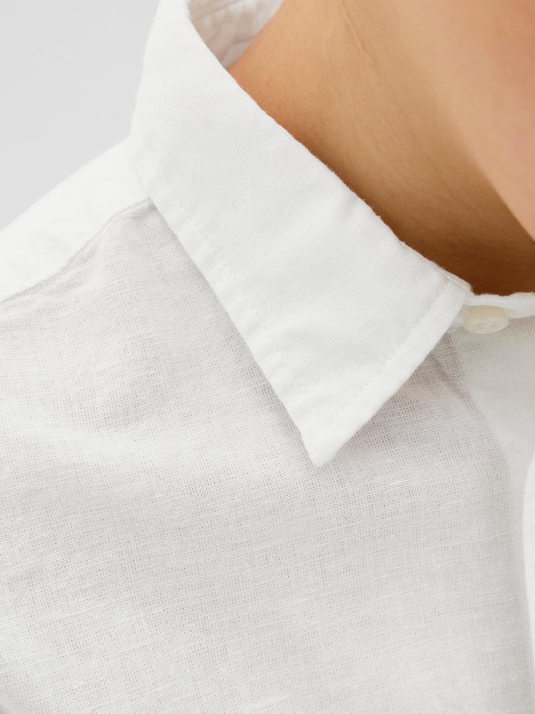 JACK JONES KIDS JJEBREEZE LINEN BLEND SHIRT LS SN JNR