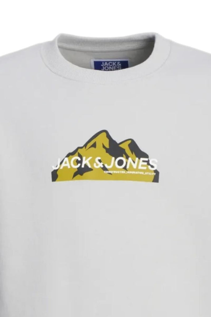 JACK JONES KIDS JCOMOUNTAIN LOGO SWEAT CREW NECK SN JNR