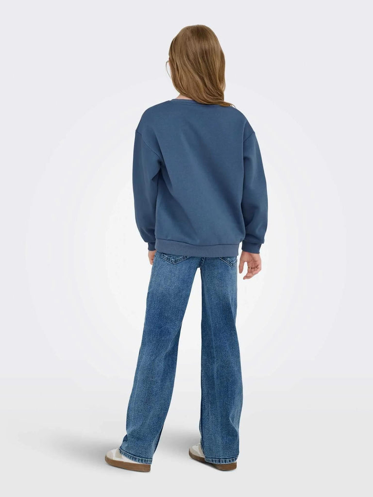 ONLY KIDS KOGMARISA L/S O-NECK LOOSE PRINTED SWT