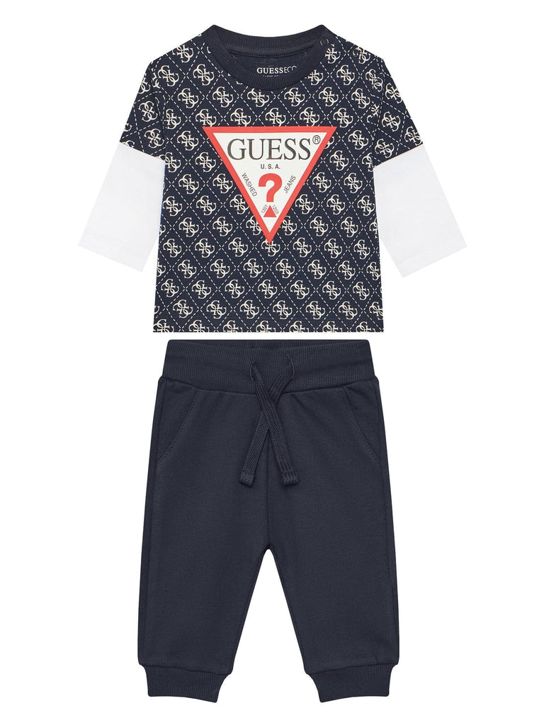 GUESS SET LS T-SHIRT+ACTIVE PANTS
