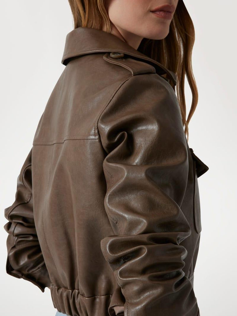 GUESS DORA PU CROPPED JACKET