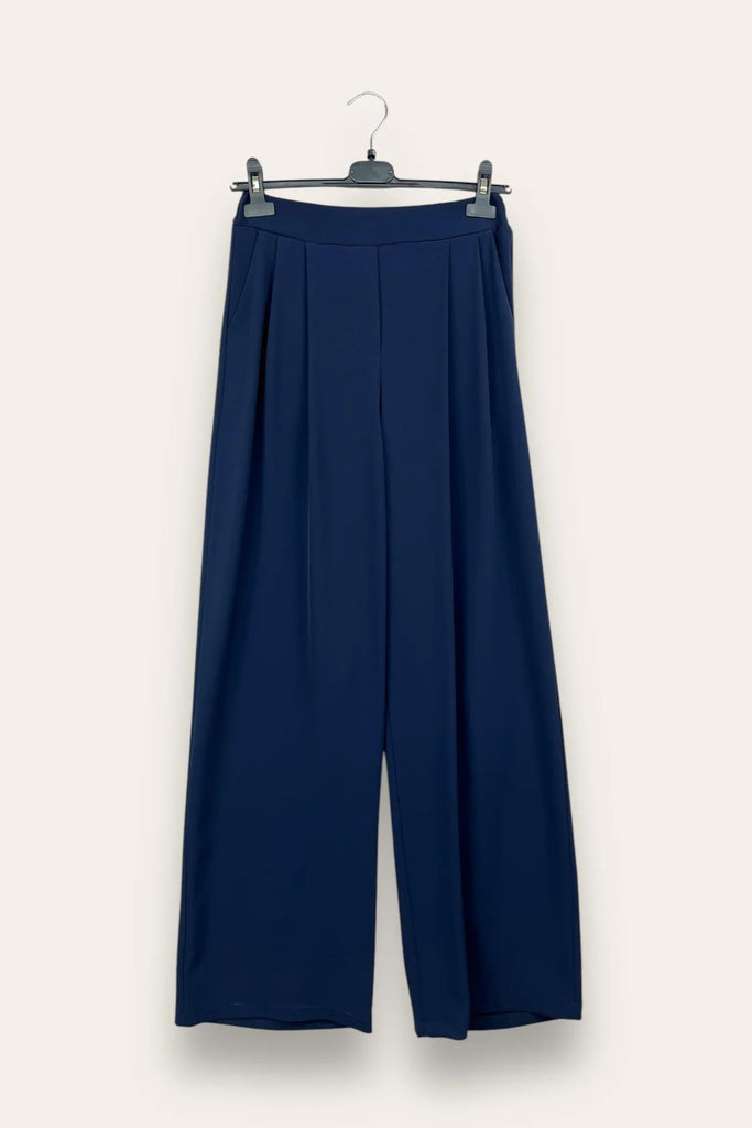 LOVEme Pantalone fluido a palazzo, elastico retro vita