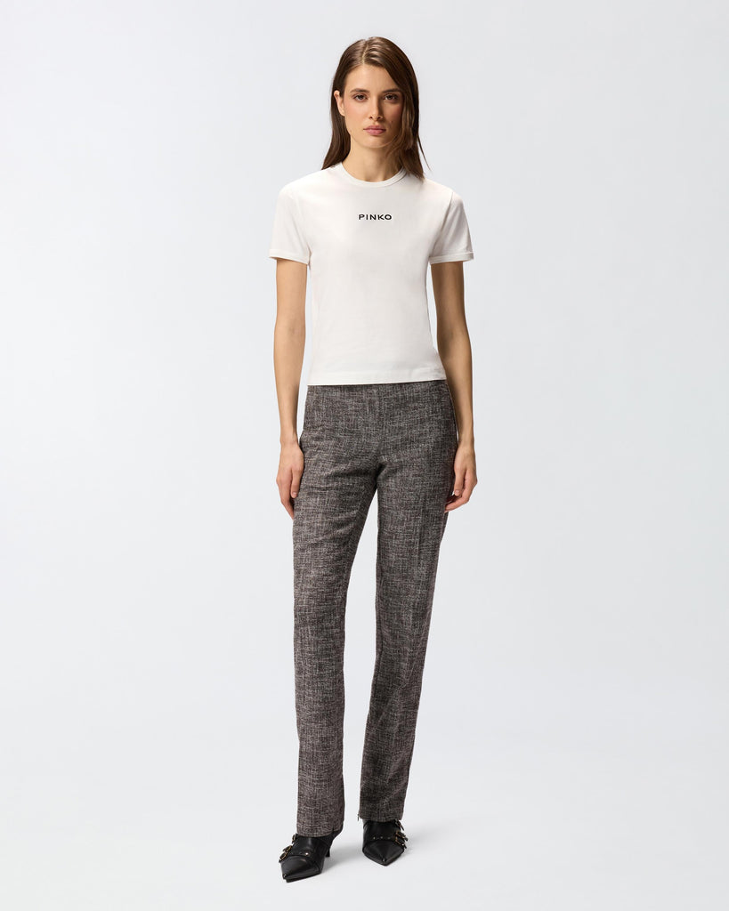 PINKO INTENSO T-SHIRT JERSEY RICAMO