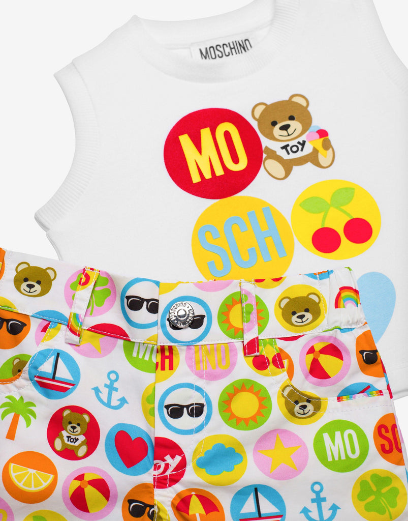 MOSCHINO BABY POLO+SHORTS