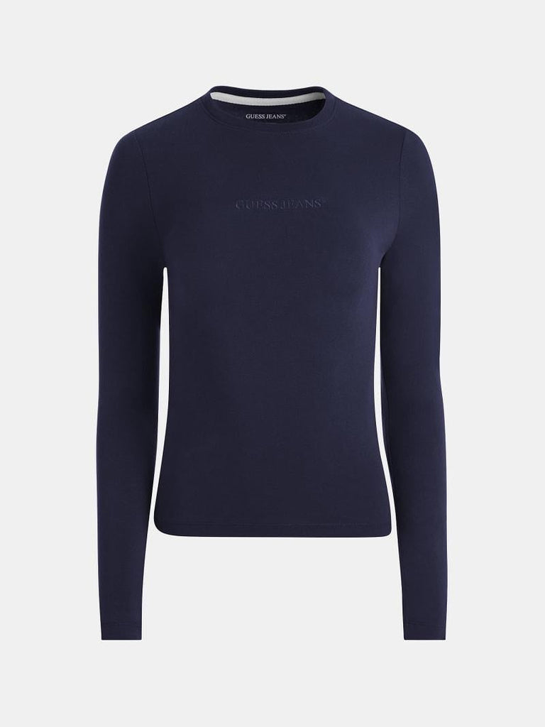 GUESS GJ LS CN SLIM LOGO EMB TEE